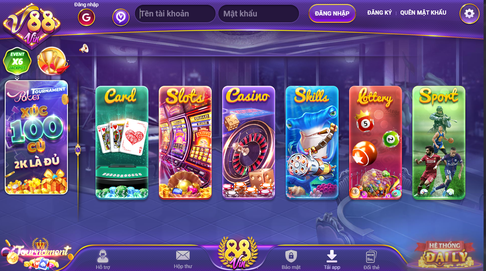 (Giới thiệu chung về cổng game V88)